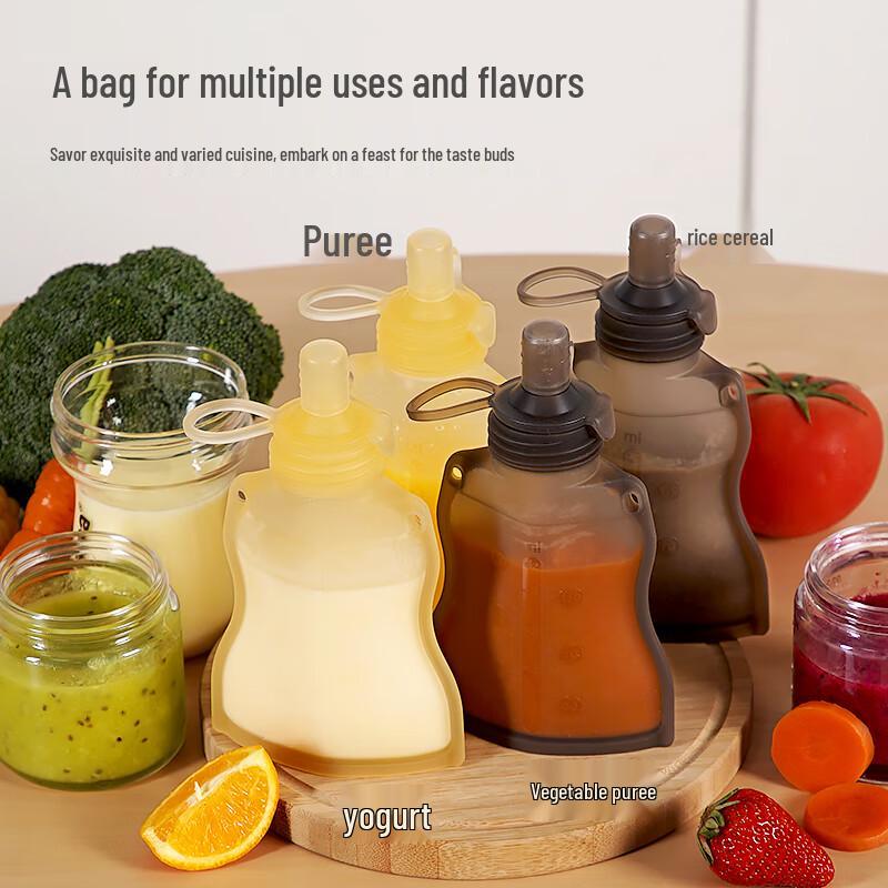 Haakaa Silicone Reusable Baby Food Pouch
