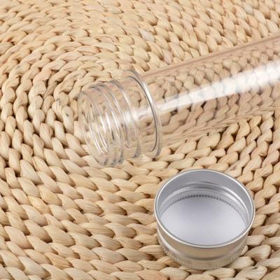 10Pcs Lab 30Ml Pet Tube Bottle Transparent Cylindrical Refillable Bottle Candy