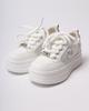 Кроссовки на платформе с сеткой Allsy 6808 36 белые кожа текстиль