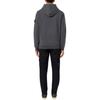 STONE ISLAND Solid Color Hooded Logo Print Long Sleeve Sweatshirt Men Sweatshirt Gray 811560820-V0M67