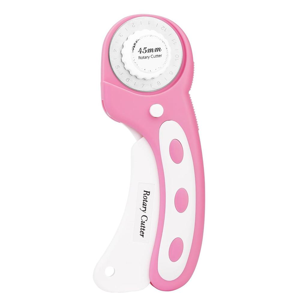 45mm Rotary Cutter for Fabric Rotary Fabric Cutter with Safety Lock Ergonomic Rotary Cutter Tool for Quilting Sewing Arts Crafts