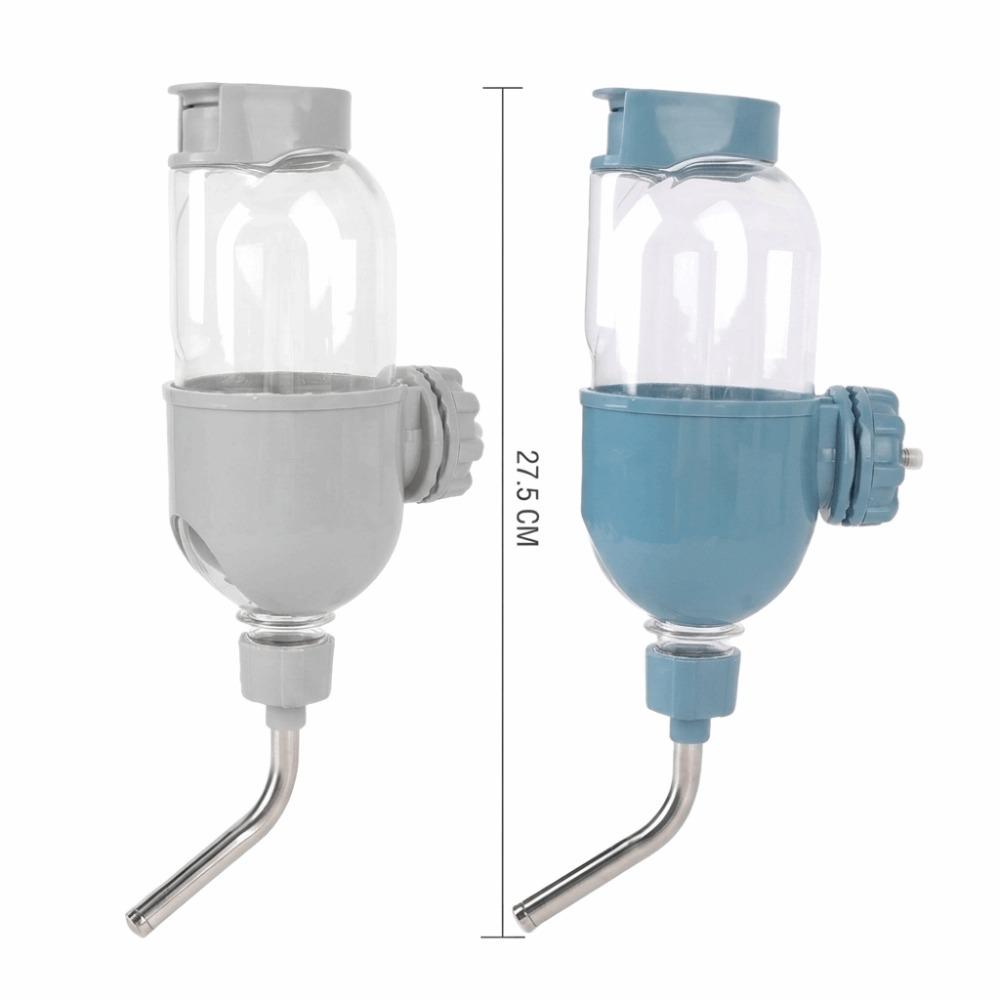 Double Steel Bead Pet Water Feeder Anti-drip Steel Ball Water Bottle  Small Pet Feeding