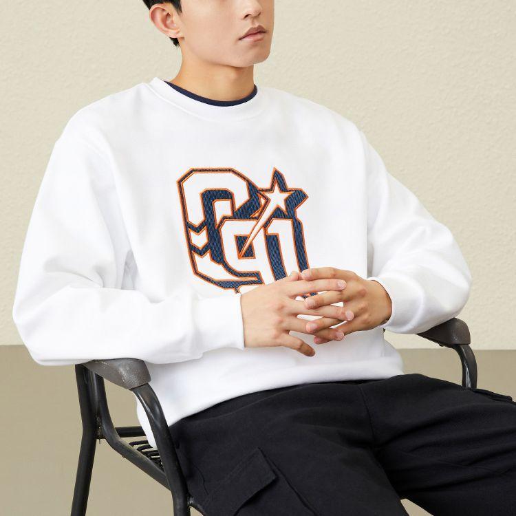 Anta Life Series Logo Цифровой принт с узором Пуловер на флисовой подкладке Толстовка — фото 5