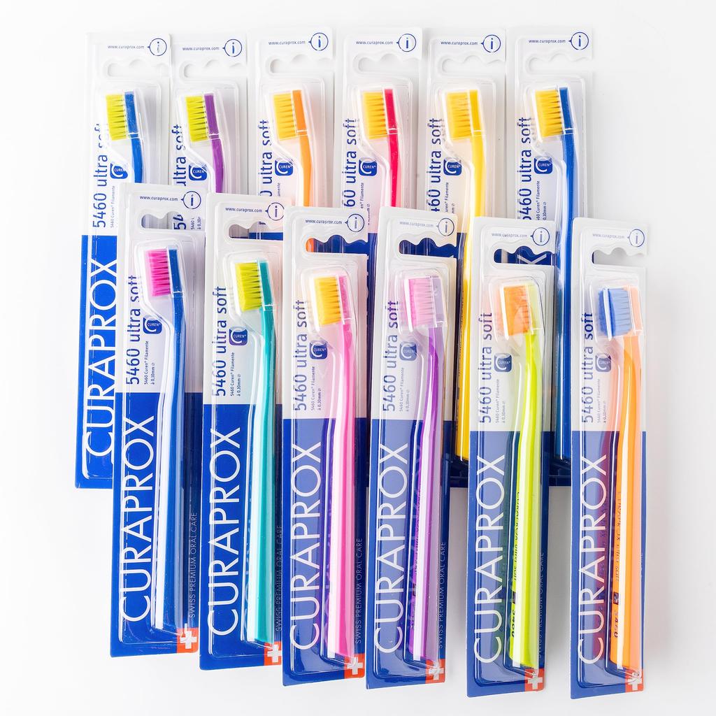 Curaprox Ultra Soft CS5460 Ultra-Fine Bristle Toothbrush (12 brushes)