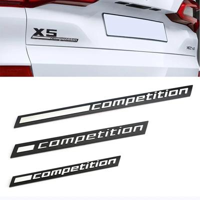 3D ABS Black Competition Logo Rear Boot Trunk Emblem Badge Sticker Decals For M1 M3 M4 M5 M6 X1M X3M X4M X5M X6M