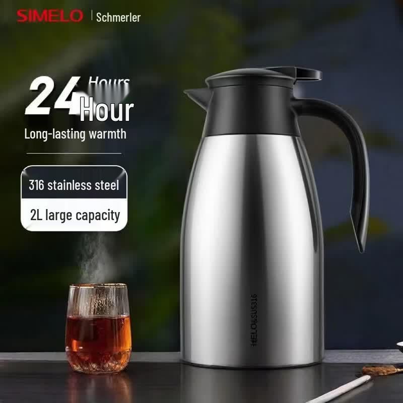 Shimeile 2L Stainless Steel Insulated Thermos Pot