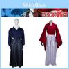 Himura Kenshin Cosplay Kimono Classic Red And Blue Colors Comfortable Cotton Blend