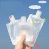 5PCs empty travel squeeze bags, Lotion dispenser bag, refillable shampoo, toiletries, conditioner, liquid cosmetic storage bags
