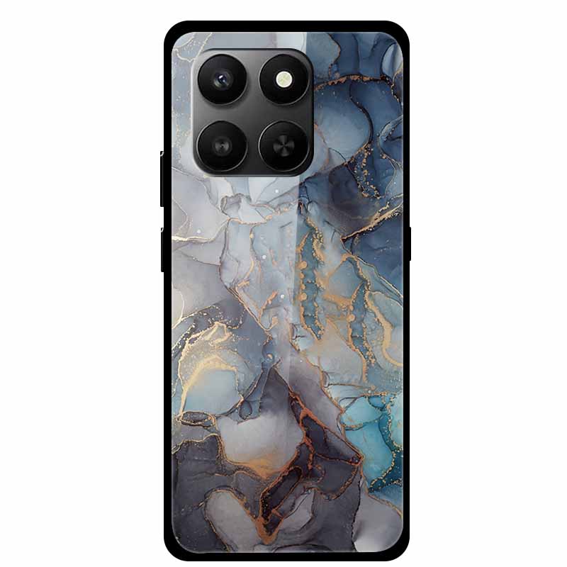 Glass Back Cover For Honor 200 Pro 5G Case Marble Hard Tempered Glass Case For Honor play 10T 400 Smart 5G Case 6.77" Shell Para