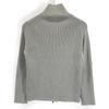 STONE ISLAND 45145180 Gray Zip-Up Knit tops S grayUsed