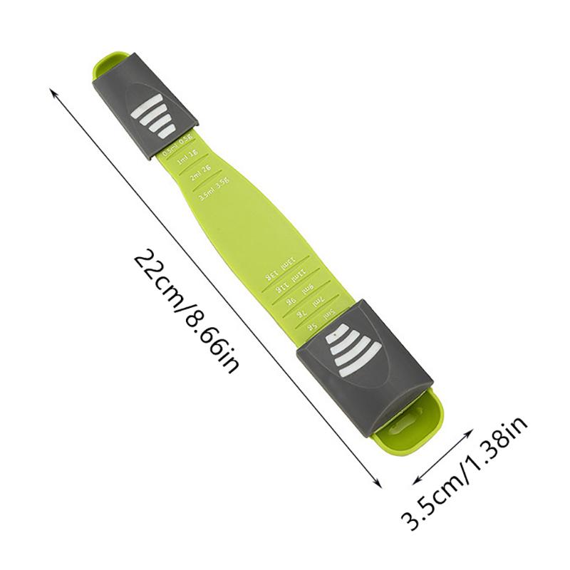 Adjustable Kitchen Scales Measure Cup Double End Eight Stalls Measuring Spoon For Salt Soup Coffee Tea Powder Kitchen Gadgets