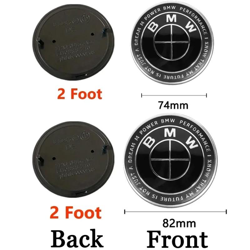 74/82mm Auto Motorhaube Vorne Hinten Kofferraum Emblem Abzeichen Ersatz für BMW E36 E46 E53 E90 E60 E61 E93 E87 X1 X3 X5 X7 F30 F20 M F10 E28