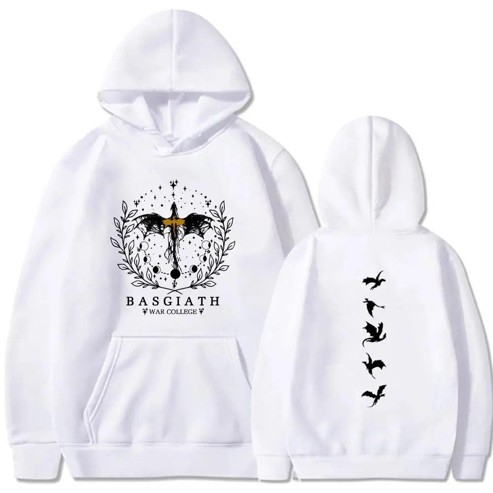 Vintage Fourth Wing Bedruckter Hoodie Damen Lässig Retro Mode Fleece Pullover Herbst Winter Gothic Langarm Sweatshirts