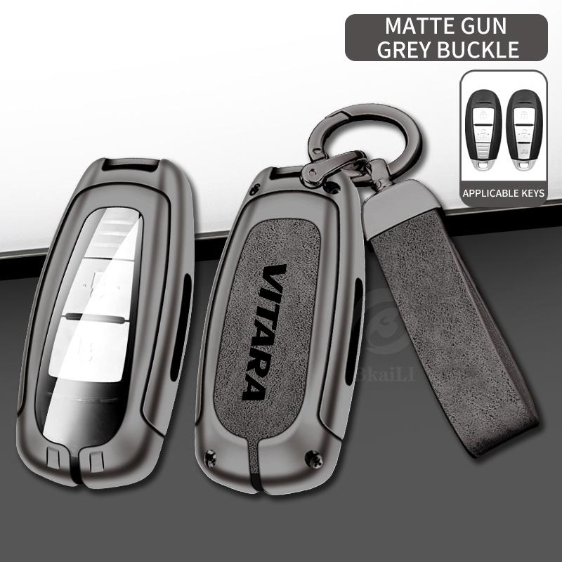 Car Zinc Alloy Key Case for Suzuki Vitara Swift Ignis Car Keychain Metal High-end Car Key Protective Case Interior Accessories