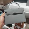 Sac Kelly Impression Paume Deuxième Génération 2026: Nouveau Sac à Main Mini Tote & Bandoulière Haut de Gamme pour Femme