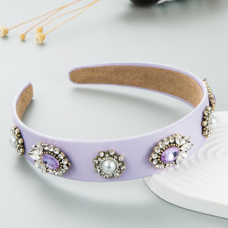 Baroque Rhinestone Handmade Metal Bee Headbands Hairbands For Women Girls Hair Accessories