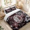 Bedding Set 1 Duvet Cover 2 Pillowcases AC Milan Print Bedroom Home Decoration