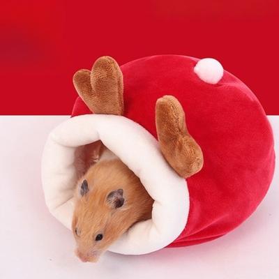 Cow Cute Hamster Cotton House Thickened Comfortable Rat Sleepping Bed Warm Hamster House Cave Winter