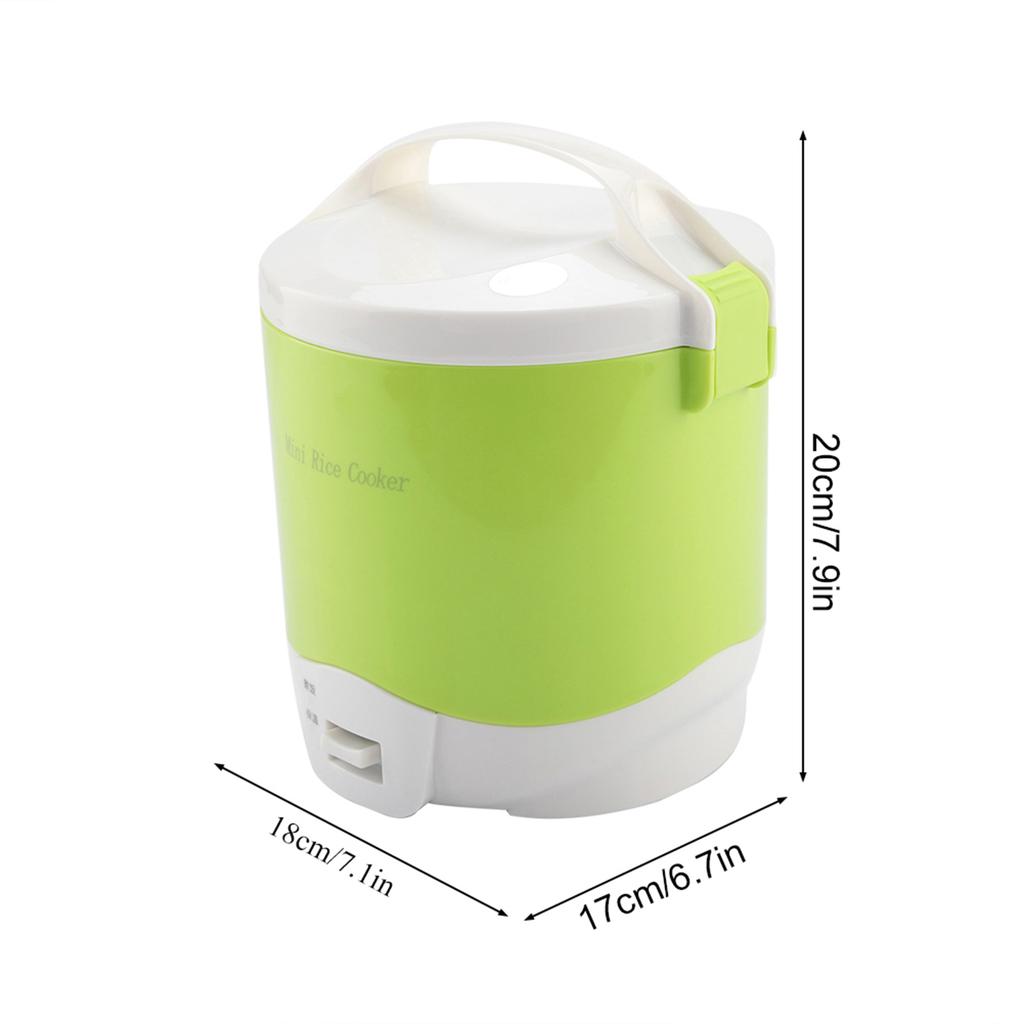 24V 180W 1,6L elektryczny przenośny wielofunkcyjny ryż gotowania parowiec dla samochodów (Zielony)