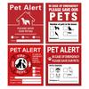 Pet Inside Alert Sticker Warning Labels Waterproof and Durable Dog Save Sticker Decals for Fire Safety Emergency Dropship
