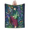 The Apothecary Diaries Anime Maomao Blanket Velvet Autumn/Winter  Thin Throw Blankets for Bed Travel Bedding Throws