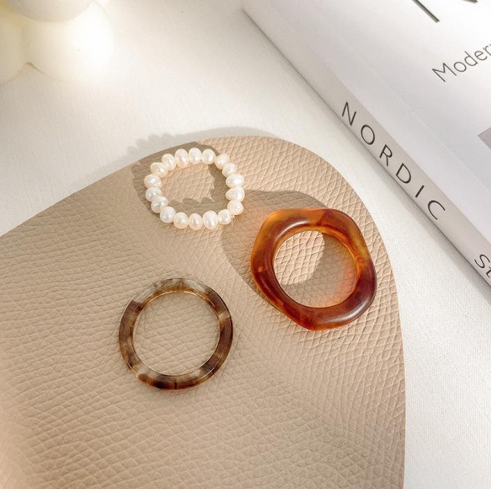 

Creative Women s Resin Ring: Cute, Hip Hop Style, Simple Design Jewelry