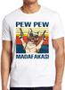Pew Pew Madafakas Hund Französische Bulldogge Mops Haustierliebhaber Lustiges Geschenk T-Shirt 7259