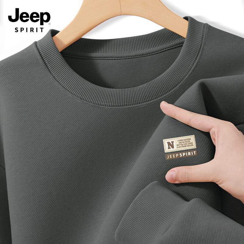 JEEP SPIRIT Men's 2025 Casual Crew Neck Sweatshirt