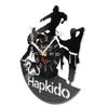 Combat Hapkido Customizable Vinyl Record Wall Clock For Room Man Cave Korean Martial Art Home Decor Personalized Text Wall Clock