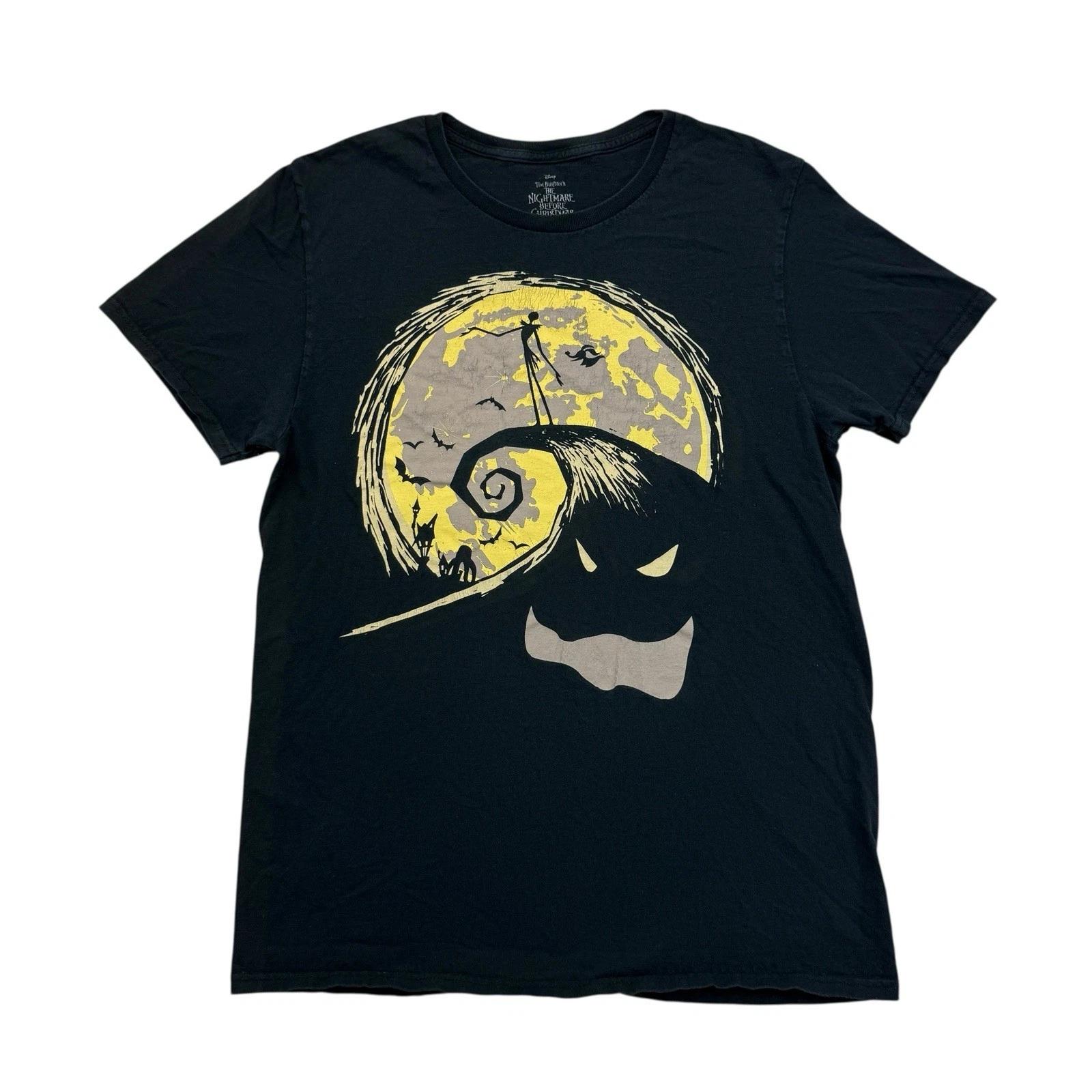 Disney The Nightmare Before Christmas Shirt Mens Medium M Black Jack Skellington 4XL