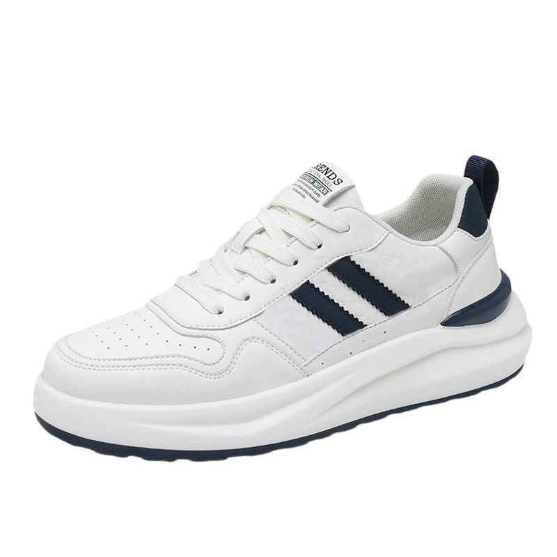 Live Broadcast Popular Men's Shoes 2025 New Autumn Platform Lightweight Fashion White Shoes Men's Soft-soled Sports Shoes