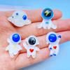 10Pcs New Cute Mini Transparent Space Series Resin Flatback Ornament Nail Jewelry Making Hairwear Accessories