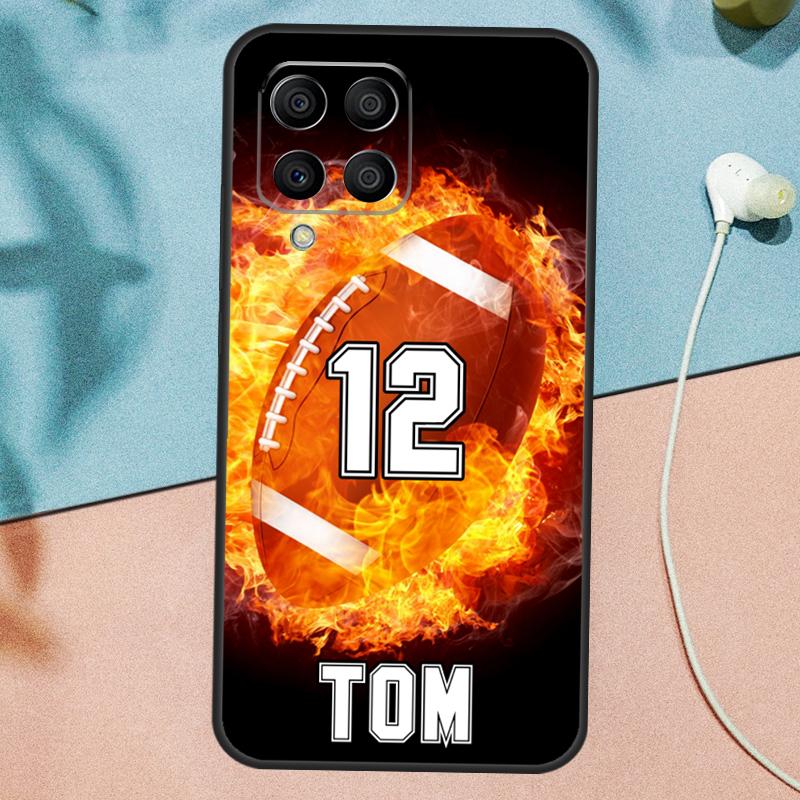 

PERSONALIZED NUMBER NAME Hockey Case For Samsung Galaxy M14 M34 M54 M13 M23 M33 M53 M21 M51 M30s M31s M12 M32 M52 M20 Cover Samsung M14