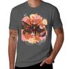Moth Floral Wreath Tshirt Casual Graphic Print Tee