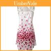 Elegantes Damen Sommer Vintage Strand Ärmelloses 3D Blumenprint Boho Tankkleid