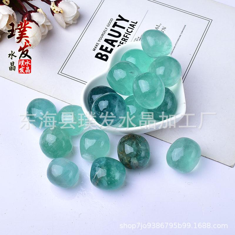 Polished Natural Green Fluorite Stones for Decoration and Aquarium Use