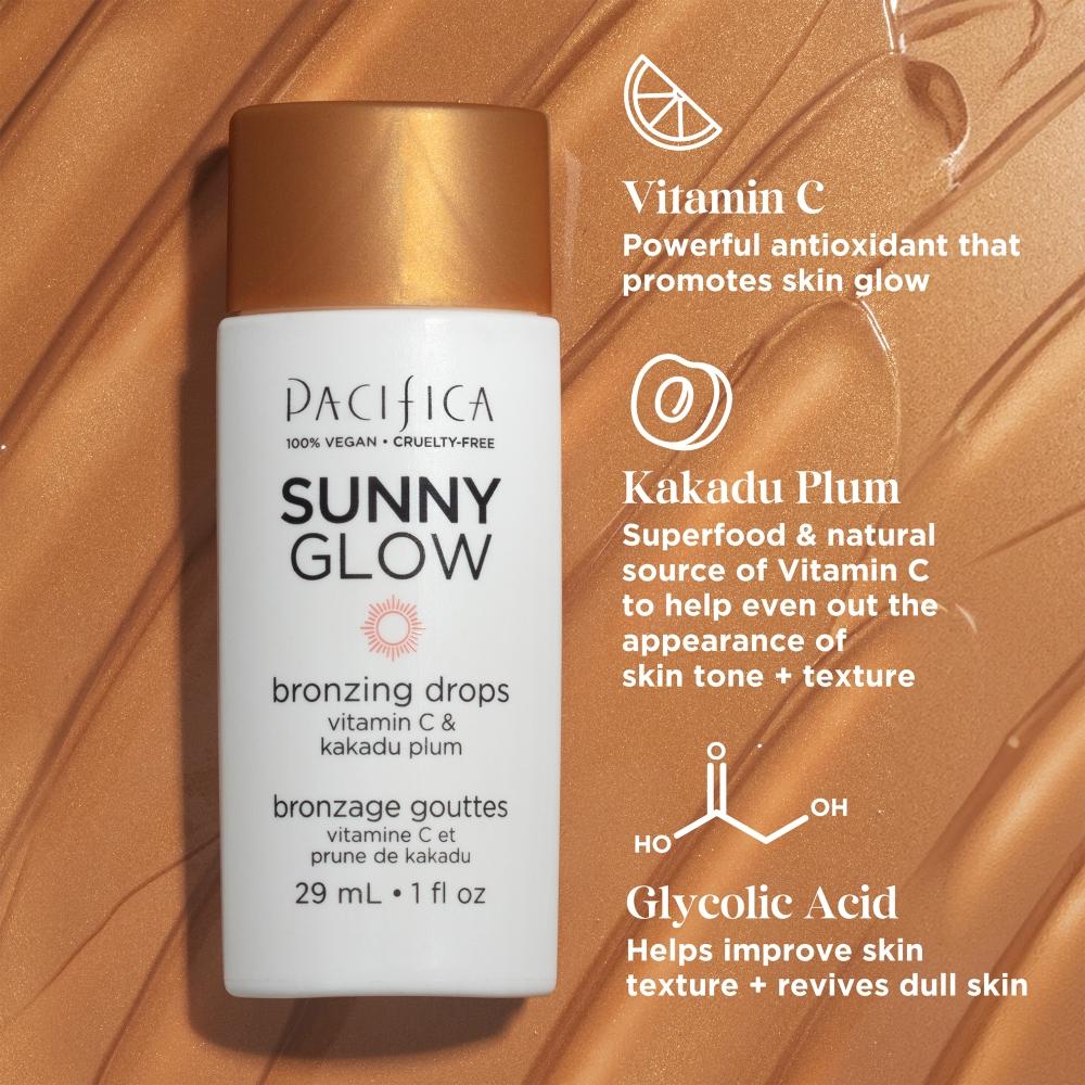 Pacifica Sunny Glow Bronzing Drops Teint-Verbesserer 1,0 Oz