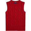 Polo Vest FW25 Cable Knit Cotton Kids Kids Vest CWPOSWEG6820594-620