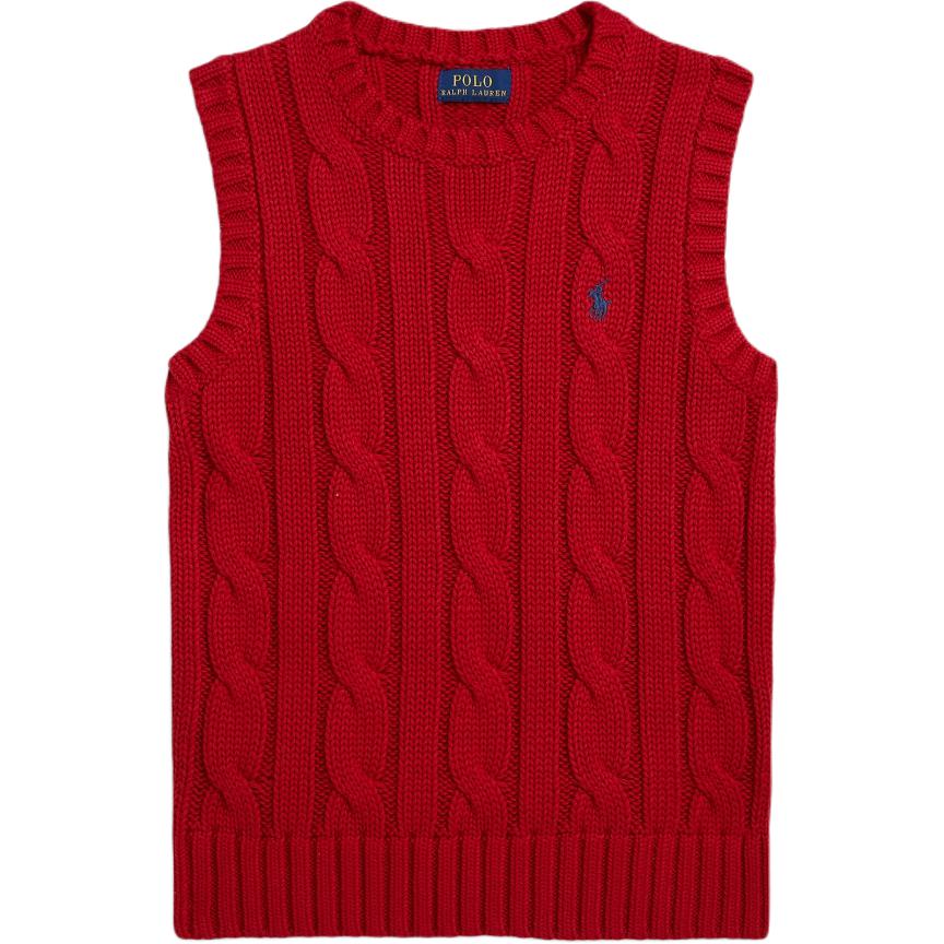 

Жилет Polo Ralph Lauren FW25 В язаний з косами Бавовна Дитячий Дитячий жилет CWPOSWEG6820594-620 XL