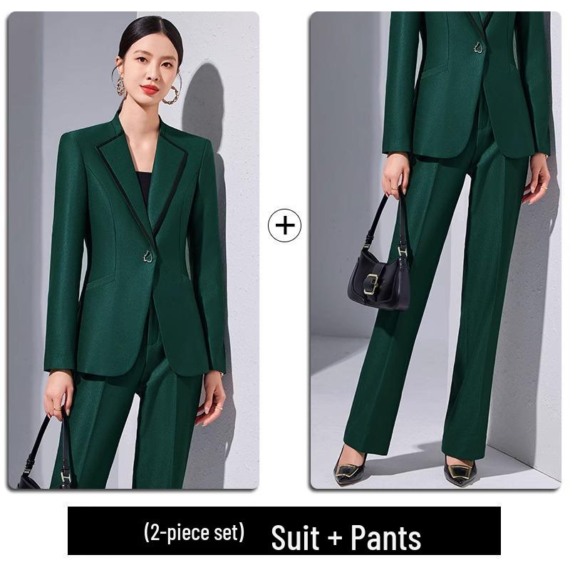 High-End Women's Slim Fit Blazer Suit Set for Spring & Autumn