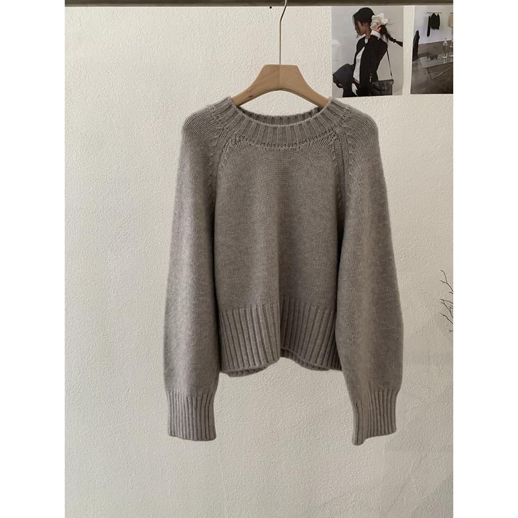 Ladies, Raglan Sleeves, Knitwear, Front Shoulder, Sweater, Long Sleeved, Warm Top
