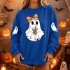 Women's Pullover Sweatshirt, Casual Long Sleeve Neck Loose Fit Color Top