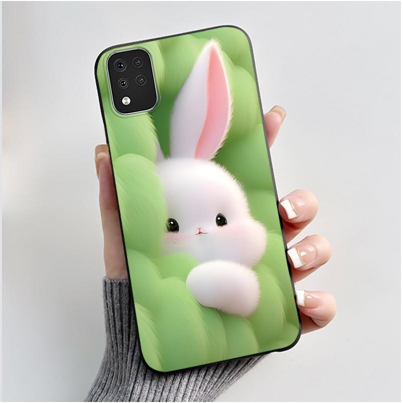 For LG K42 Case LMK420 Cute Love Rabbit Silicone Soft Coque Protective Back Cover For LG K42 K52 K62 K 42 Q52 Bumper Shell Funda