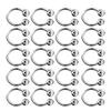 20Pcs Metal C Shaped Buckle Ring Clasp Clothes Garment Collar Hooks Hats Decorative Rings Shoes Hardware 2 Iron Balls