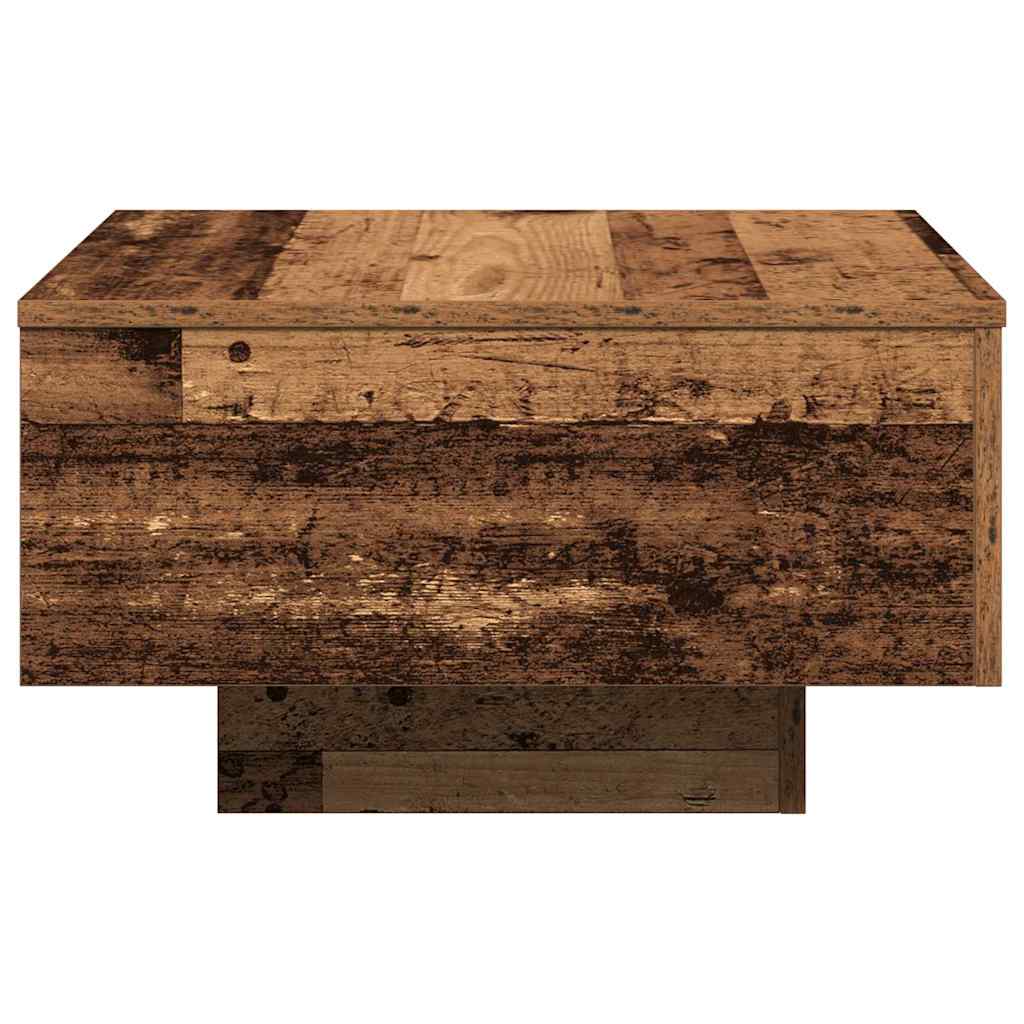 Coffee Table Reclaimed Wood Look 55 X 55 X 31 Cm