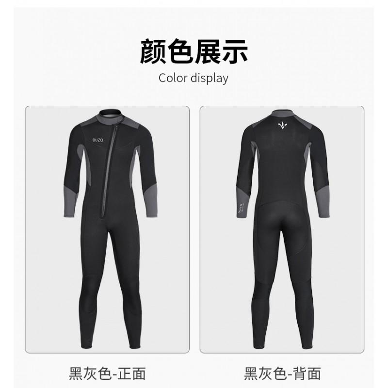 Mens 5mm/3mm Thickened Neoprene Wetsuit With Fleece Lining Cold Water Diving Surfing Swimming Winter Snorkeling
