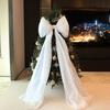 Handmade Organza Bow Christmas Tree Ornaments for Festive Home Décor