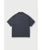 IRO Maree Collared Striped Terry Short Sleeve Sweater Iqwam26703Gyd