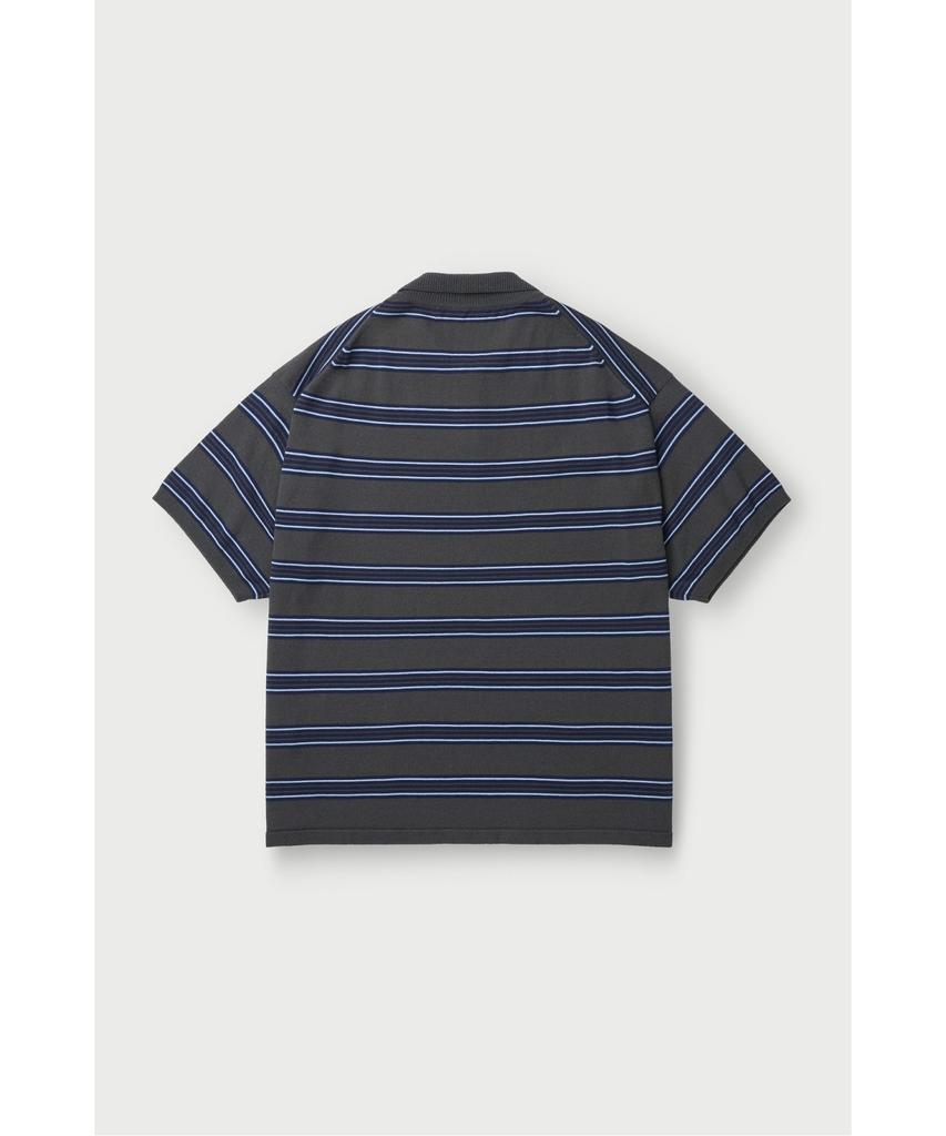 IRO Maree Collared Striped Terry Short Sleeve Sweater Iqwam26703Gyd