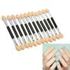 12Pcs Zwei Kopf Lidschatten Applikator Für Frauen Design Professionelle Tragbare Weichen Schwamm Doppelseitige Nagel Pulver Pinsel C4P6